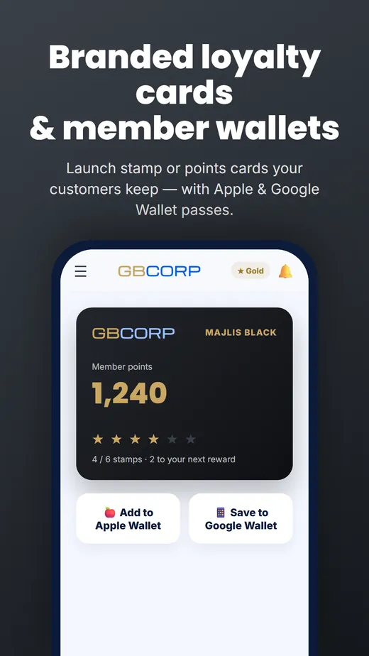 Loyalty and member wallet app